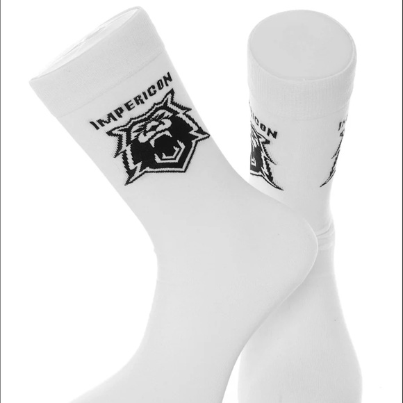 IMPERICON Lion White Socks NWT (Imported from Germany) - Picture 11 of 12